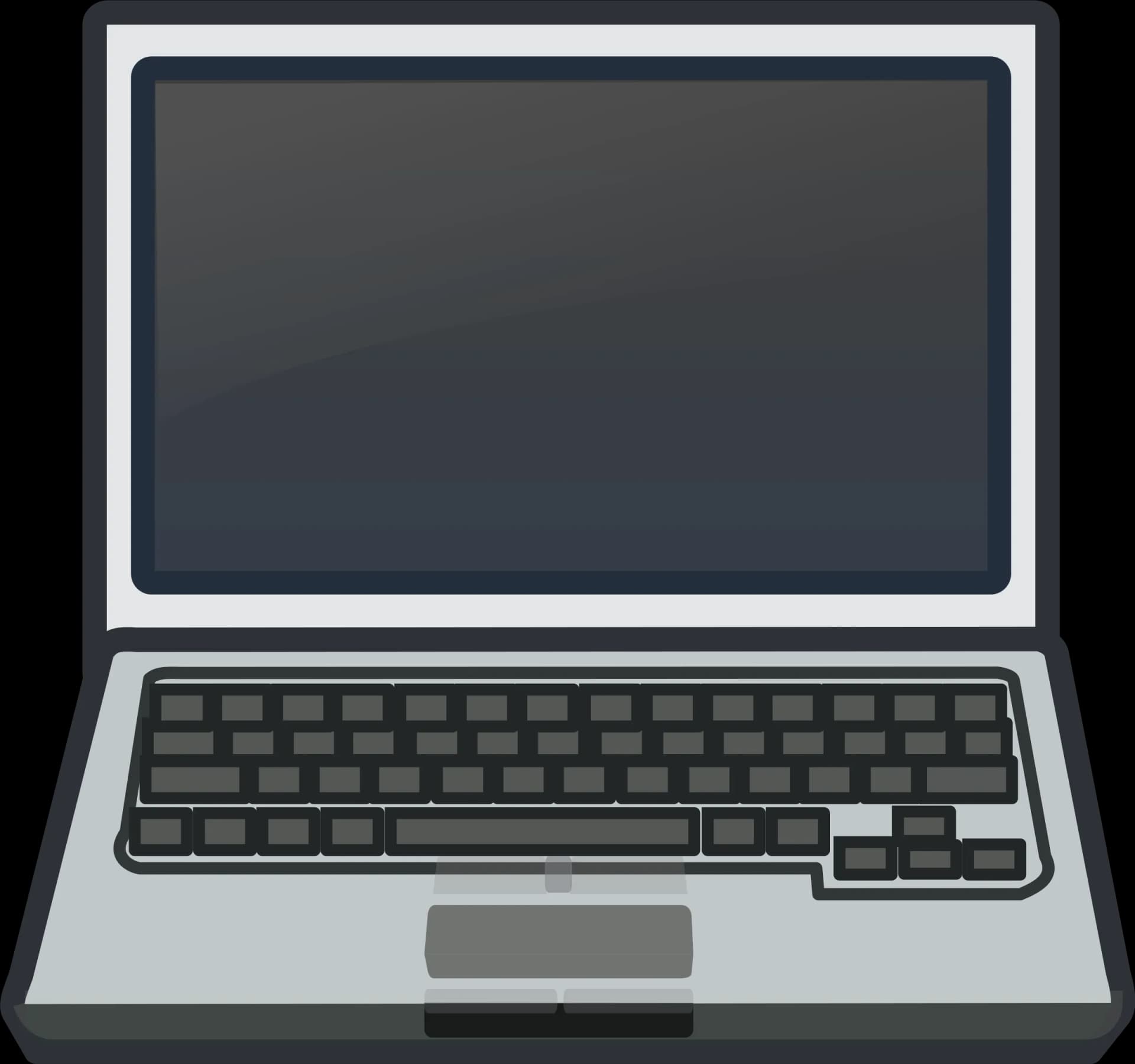 Vector Laptop Notebook, Office Equipment, Workspace Tool, Computer Graphic, Creative Resource PNG