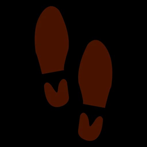 Vector Shoe Footprints, Trail Prints, Footprint Patterns, Shoe Impressions, Footwear Imprints PNG