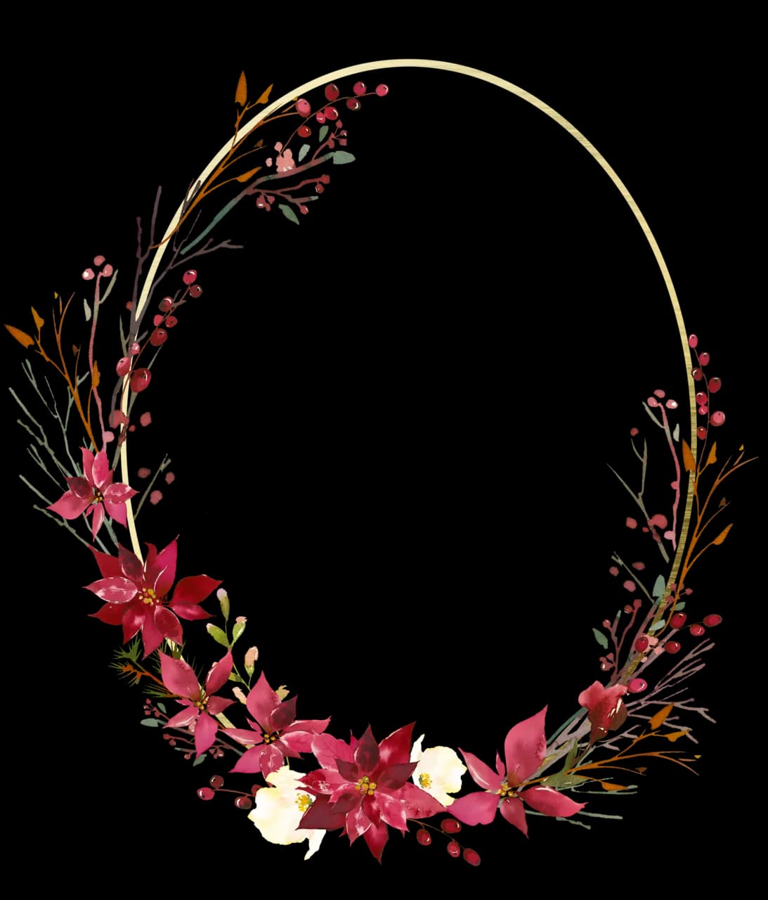 Watercolor-Floral-Frame-PNG-Isolated-File