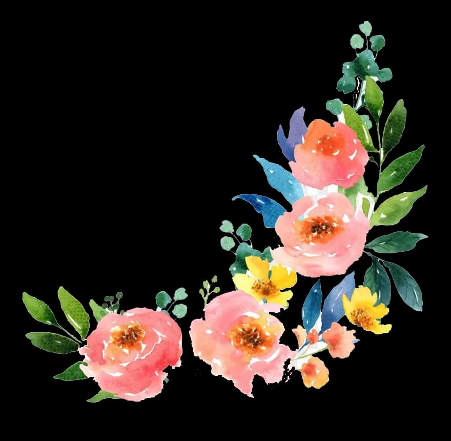 Watercolor-Floral-Frame-PNG-Photos