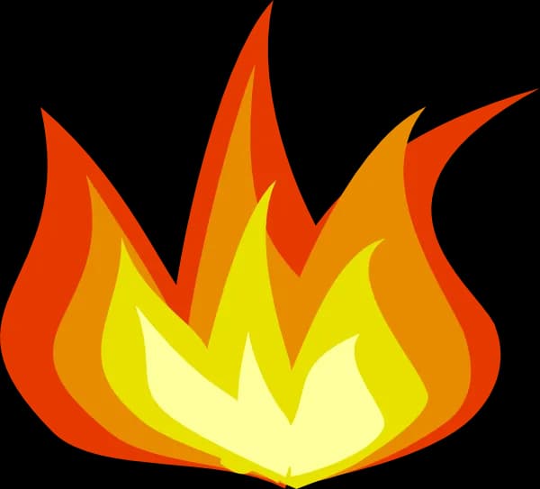Cartoon Flame, Playful Flames, Whimsical Fire, Colorful Inferno, Creative Flame PNG