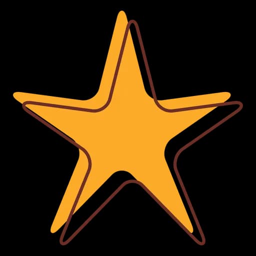 Cartoon Star, Fantasy Character, Animated Character, Playful Symbol, Fun Icon PNG