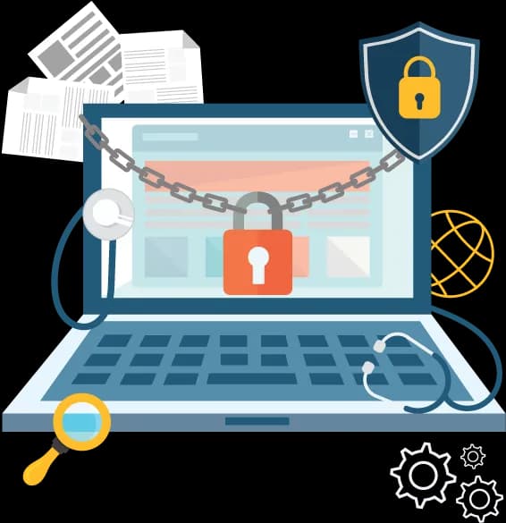 Digital Cybersecurity, Cyber Defense, Data Privacy, Security Protocols, Threat Mitigation PNG