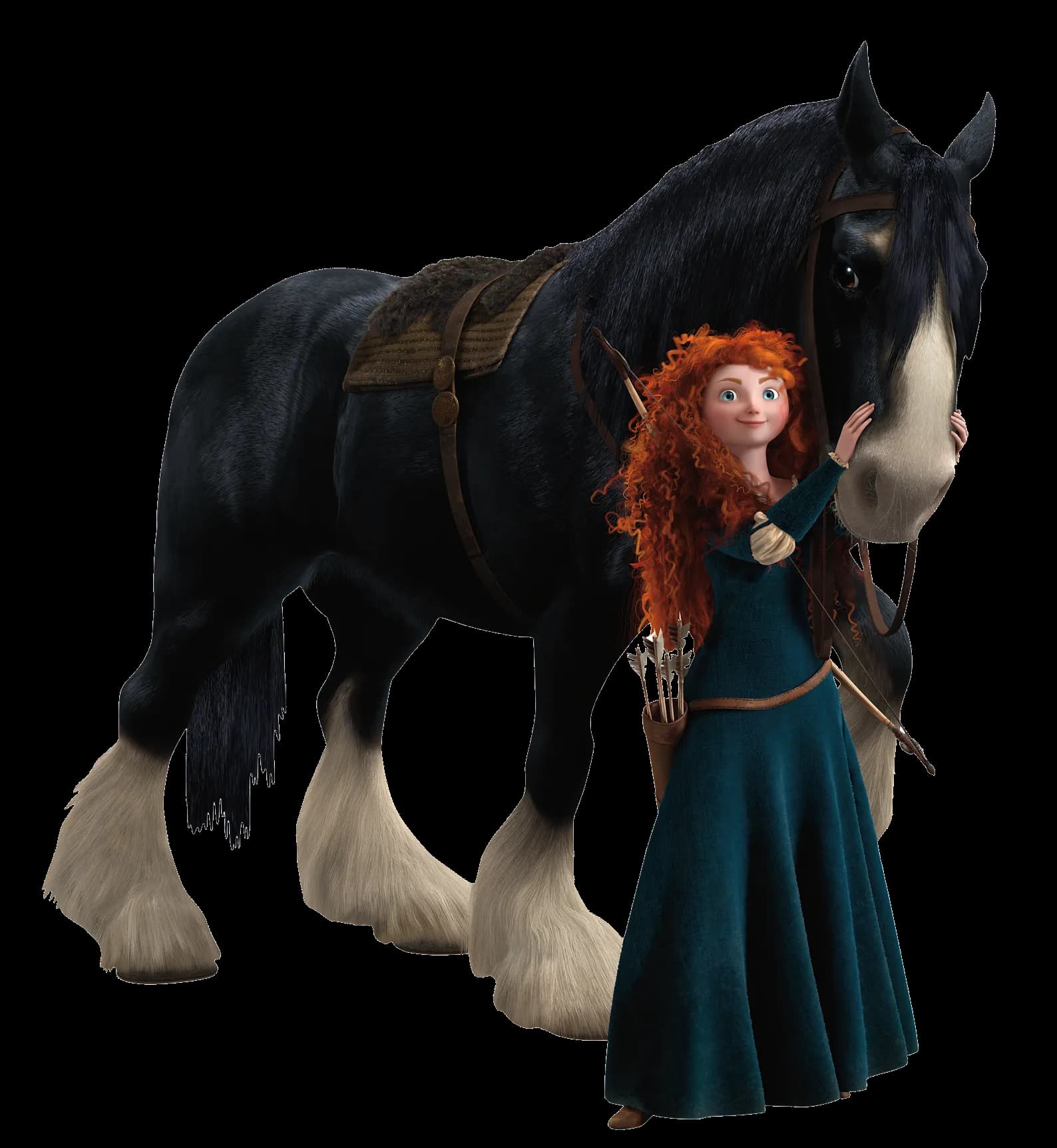 Merida Brave, Family Bonds, Braveheart Spirit, Forest Quest, Scottish Princess PNG