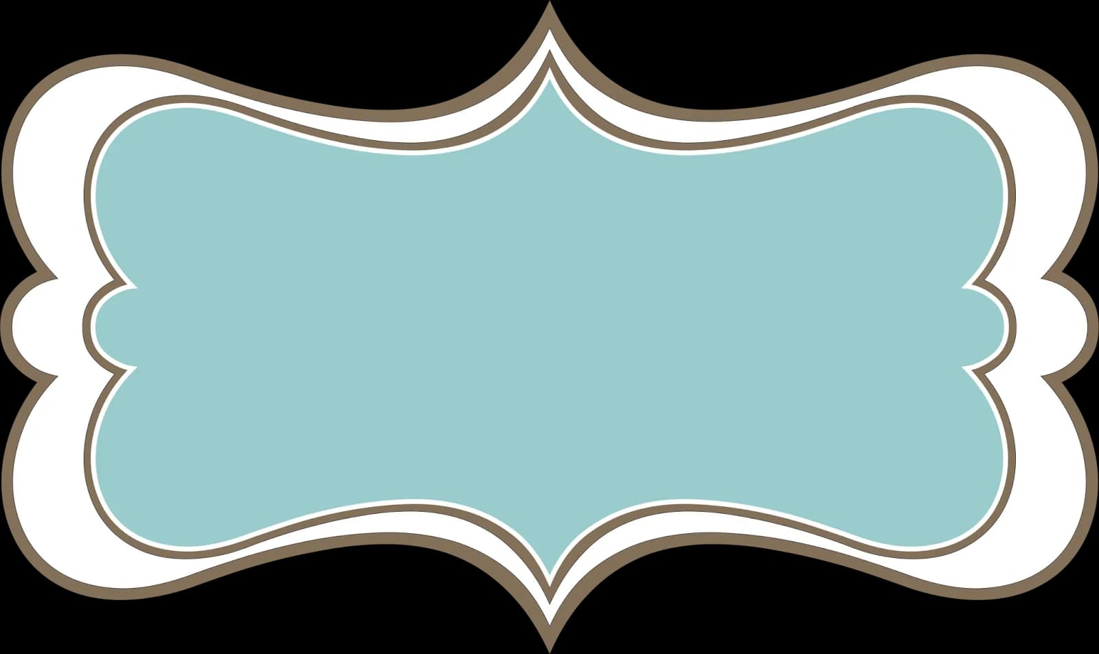 Rectangle Teal Frame, Modern Frame, Stylish Rectangle, Decorative Border, Teal Accent PNG