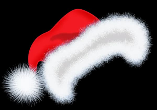 Santa Claus Hat, Santa Outfit, Holiday Headwear, Christmas Accessory, Cheerful Attire PNG