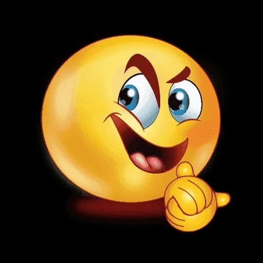 Shiny Emoji, Bright Expression, Radiant Emoticon, Lustrous Character, Dazzling Graphic PNG