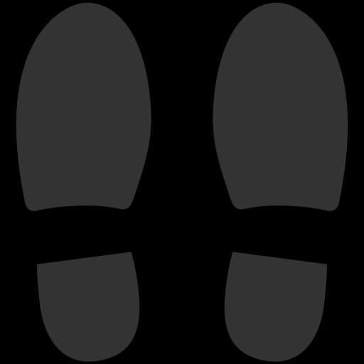 Shoe Footprints, Outdoor Tracks, Sole Imprints, Path Indicators, Walking Impressions PNG